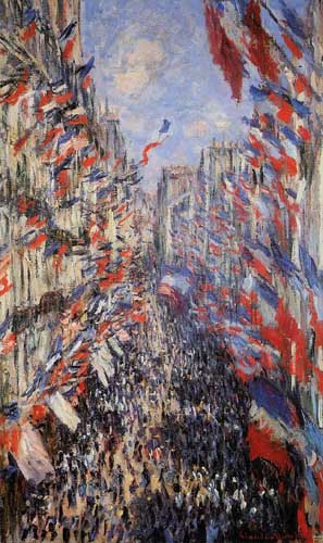 Painting Code#41461-Monet, Claude - The Rue Montorgeuil 30th of June 1878