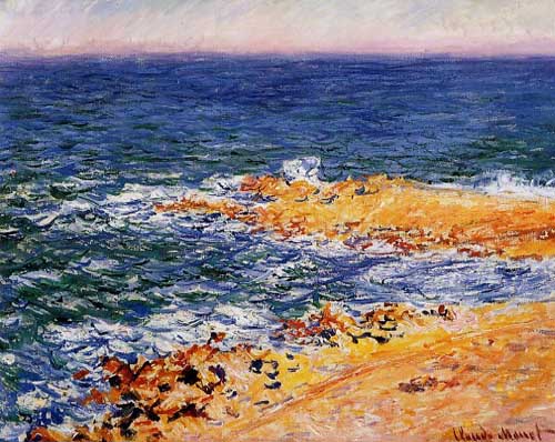 Painting Code#41463-Monet, Claude - The Sea in Antibes