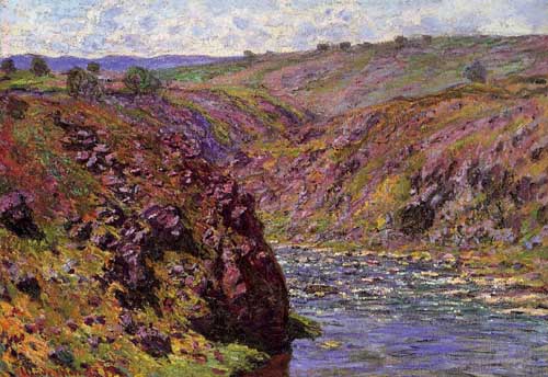 Painting Code#41483-Monet, Claude - Valley of the Creuse, Sunlight Effect