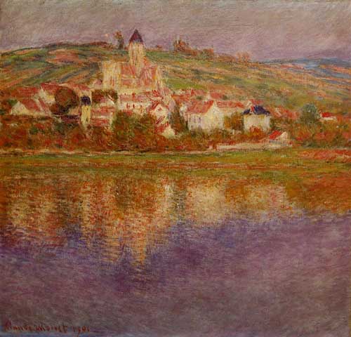 Painting Code#41490-Monet, Claude - Vetheuil, Pink Effect