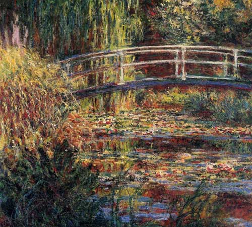Painting Code#41514-Monet, Claude - Water Lily Pond, Symphony in Rose
