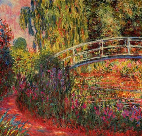 Painting Code#41515-Monet, Claude - Water Lily Pond, Water Irises