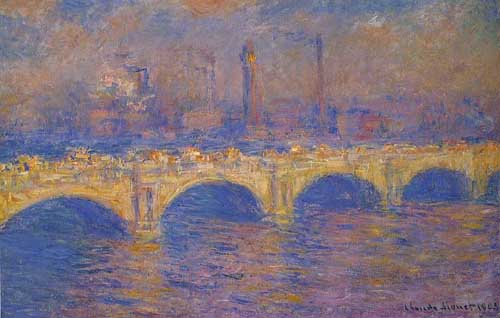 Painting Code#41521-Monet, Claude - Waterloo Bridge, Sunlight Effect