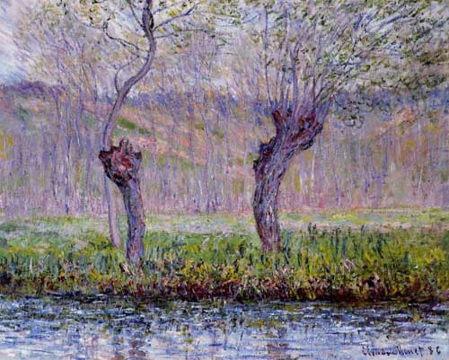 Painting Code#41527-Monet, Claude - Willows in Springtime