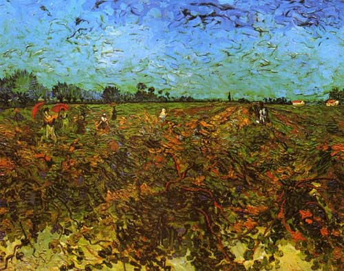 Painting Code#41602-Vincent Van Gogh - The Green Vinyard 
