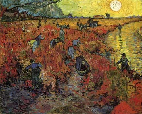 Painting Code#41607-Vincent Van Gogh - The Red Vinyard