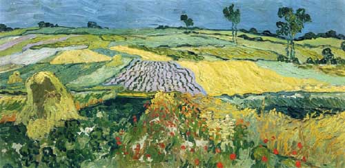 Painting Code#41641-Vincent Van Gogh - Wheatfields