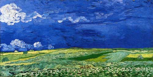 Painting Code#41642-Vincent Van Gogh - Wheatfields under a Clouded Sky