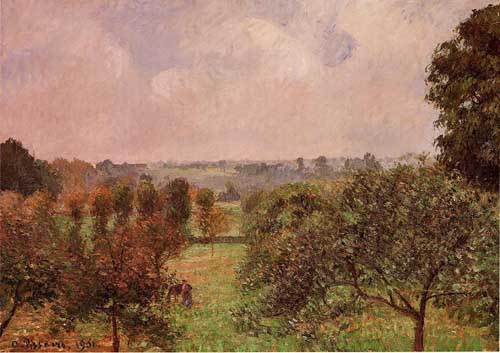 Painting Code#41648-Pissarro, Camille - After the Rain, Autumn, Eragny