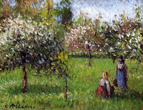Painting Code#41650-Pissarro, Camille - Apple Blossoms, Eragny