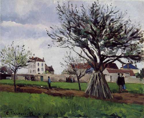 Painting Code#41652-Pissarro, Camille - Apple Trees at Pontoise (The Home of Pere Gallien)