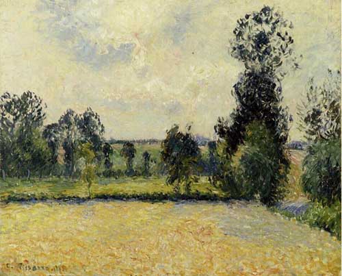 Painting Code#41700-Pissarro, Camille - Field of Oats in Eragny