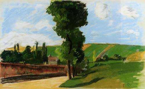 Painting Code#41720-Pissarro, Camille - Landscape at Pontoise 