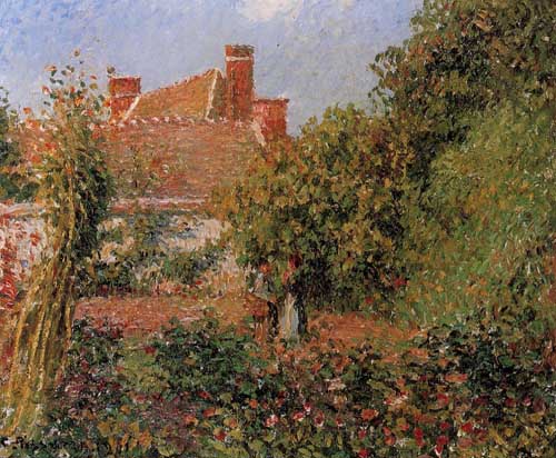Painting Code#41724-Pissarro, Camille - Kitchen Garden in Eragny, Afternoon