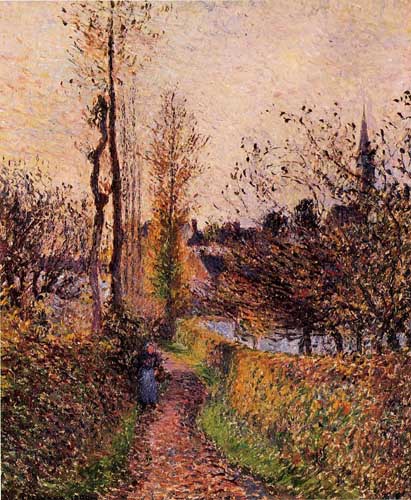Painting Code#41727-Pissarro, Camille - La Sentier de Basincourt