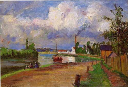Painting Code#41730-Pissarro, Camille - Landscape of the Oise