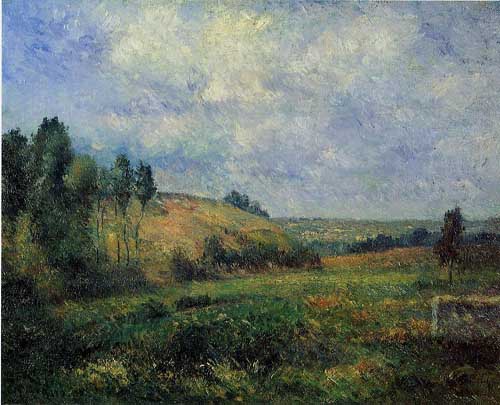 Painting Code#41740-Pissarro, Camille - Landscape, near Pontoise