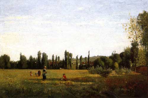 Painting Code#41746-Pissarro, Camille - La Varenne-Saint-Hilaire, View from Champigny