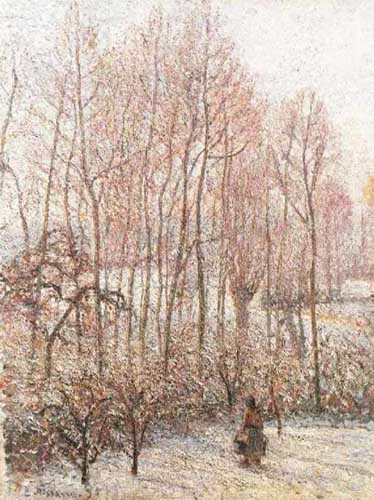 Painting Code#41768-Pissarro, Camille - Morning, Sunshine Effect, Winter