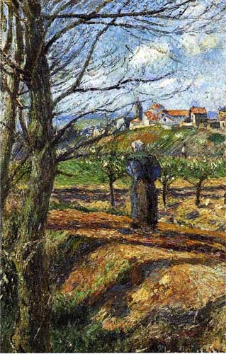 Painting Code#41771-Pissarro, Camille - Near Pontoise