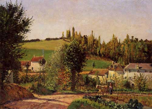 Painting Code#41777-Pissarro, Camille - Path of l&#039;Hermitage at Pontoise