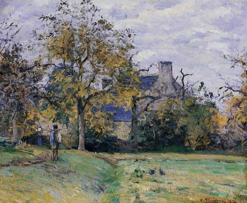 Painting Code#41781-Pissarro, Camille - Piette&#039;s Home on Montfoucault