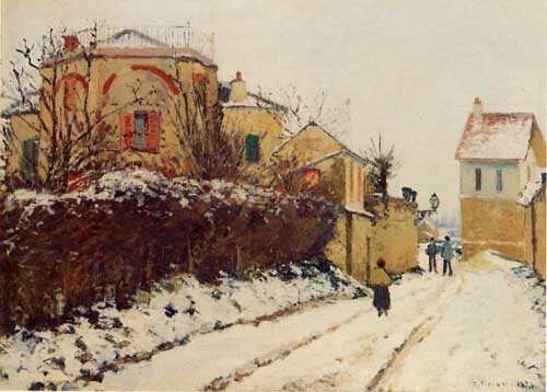 Painting Code#41815-Pissarro, Camille - Rue de la Citadelle, Pontoise
