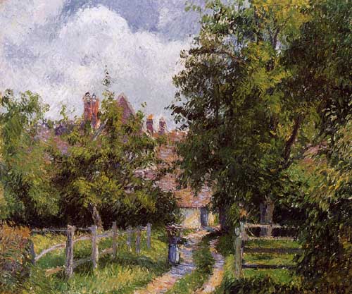 Painting Code#41820-Pissarro, Camille - Saint-Martin, near Gisors