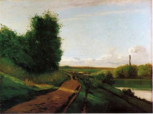 Painting Code#41850-Pissarro, Camille - The Banks of the Marne