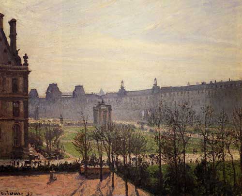 Painting Code#41860-Pissarro, Camille - The Carrousel, Autumn, Morning