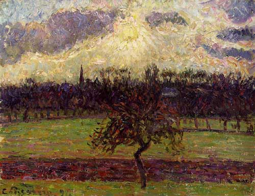 Painting Code#41881-Pissarro, Camille - The Fields of Eragny, the Apple Tree
