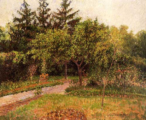 Painting Code#41885-Pissarro, Camille - The Garden at Eragny