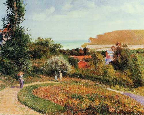 Painting Code#41888-Pissarro, Camille - The Garden of the Hotel Berneval