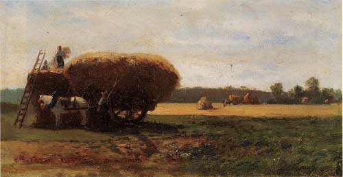 Painting Code#41891-Pissarro, Camille - The Harvest