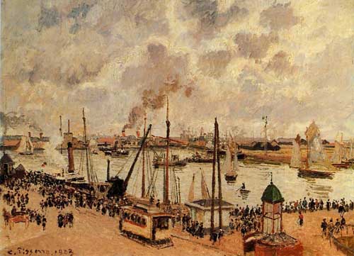 Painting Code#41942-Pissarro, Camille - The Port of Le Havre