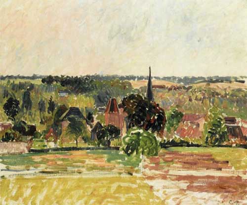 Painting Code#41986-Pissarro, Camille - View of Eragny 