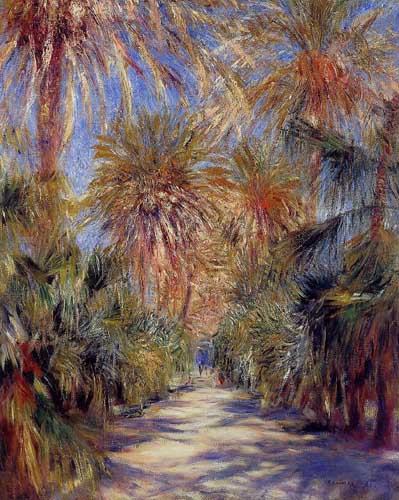Painting Code#42001-Renoir, Pierre-Auguste - Algiers, the Garden of Essai