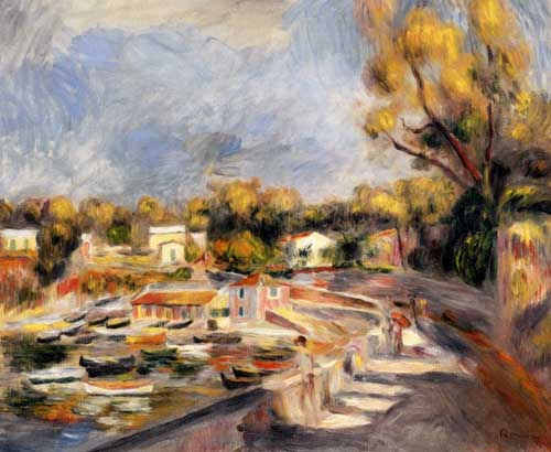 Painting Code#42008-Renoir, Pierre-Auguste - Cagnes Landscape
