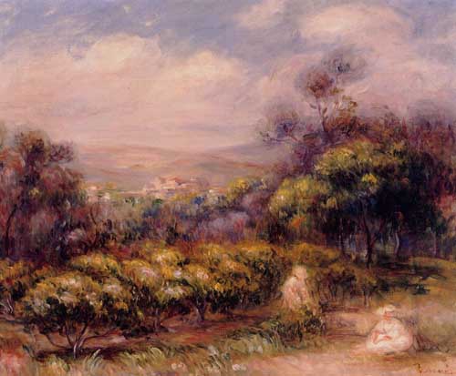 Painting Code#42009-Renoir, Pierre-Auguste - Cagnes Landscape 