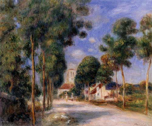 Painting Code#42018-Renoir, Pierre-Auguste - Entering the Village of Essoyes