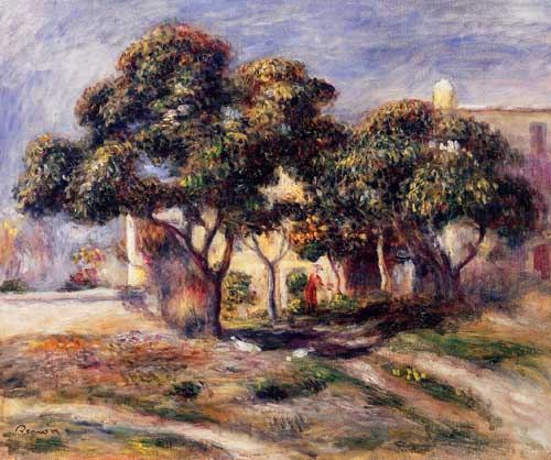 Painting Code#42046-Renoir, Pierre-Auguste - Medlar Trees, Cagnes