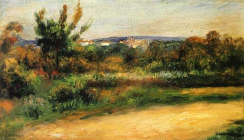 Painting Code#42047-Renoir, Pierre-Auguste - Midday Landscape