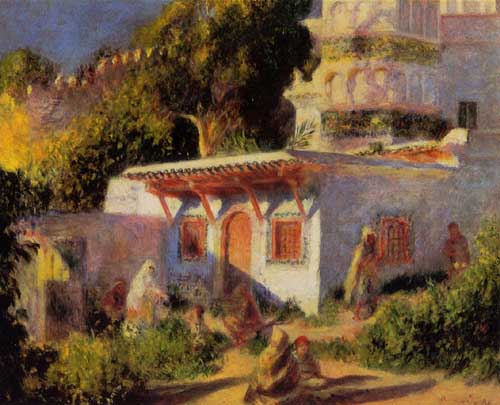 Painting Code#42048-Renoir, Pierre-Auguste - Mosque in Algiers