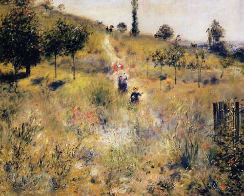 Painting Code#42053-Renoir, Pierre-Auguste - Path Leading through Tall Grass