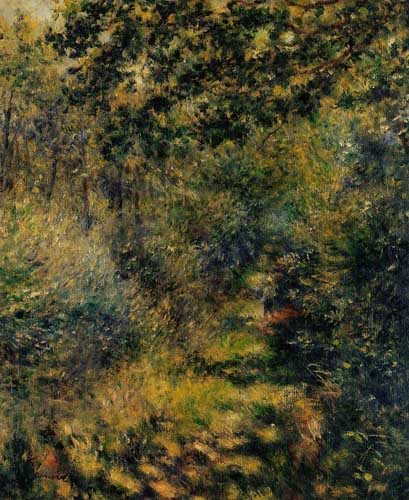 Painting Code#42055-Renoir, Pierre-Auguste - Path through the Woods