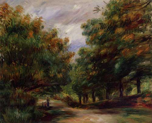 Painting Code#42060-Renoir, Pierre-Auguste - Road near Cagnes