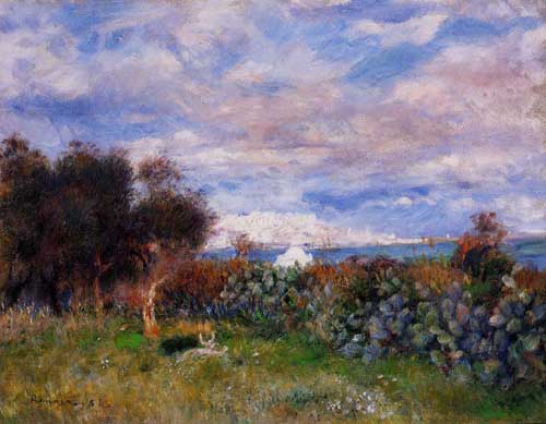 Painting Code#42066-Renoir, Pierre-Auguste - The Bay of Algiers