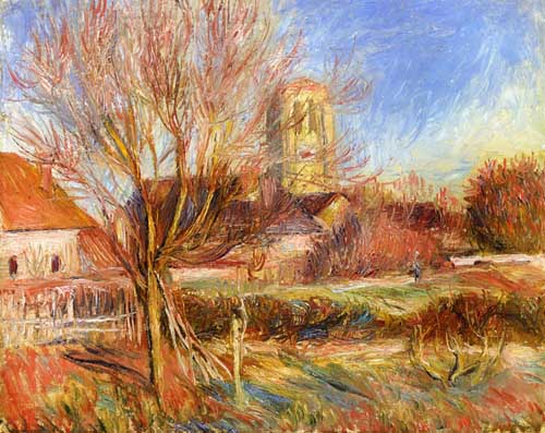 Painting Code#42069-Renoir, Pierre-Auguste - The Church at Essoyes