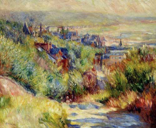 Painting Code#42076-Renoir, Pierre-Auguste - The Hills of Trouville