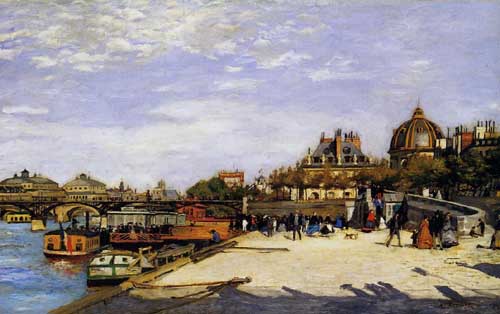 Painting Code#42080-Renoir, Pierre-Auguste - The Pont des Arts and the Institut de France